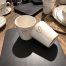 Bastion Cup with heart debossed in grey 9x9x7.5