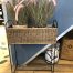 Rustic Rattan Planter High