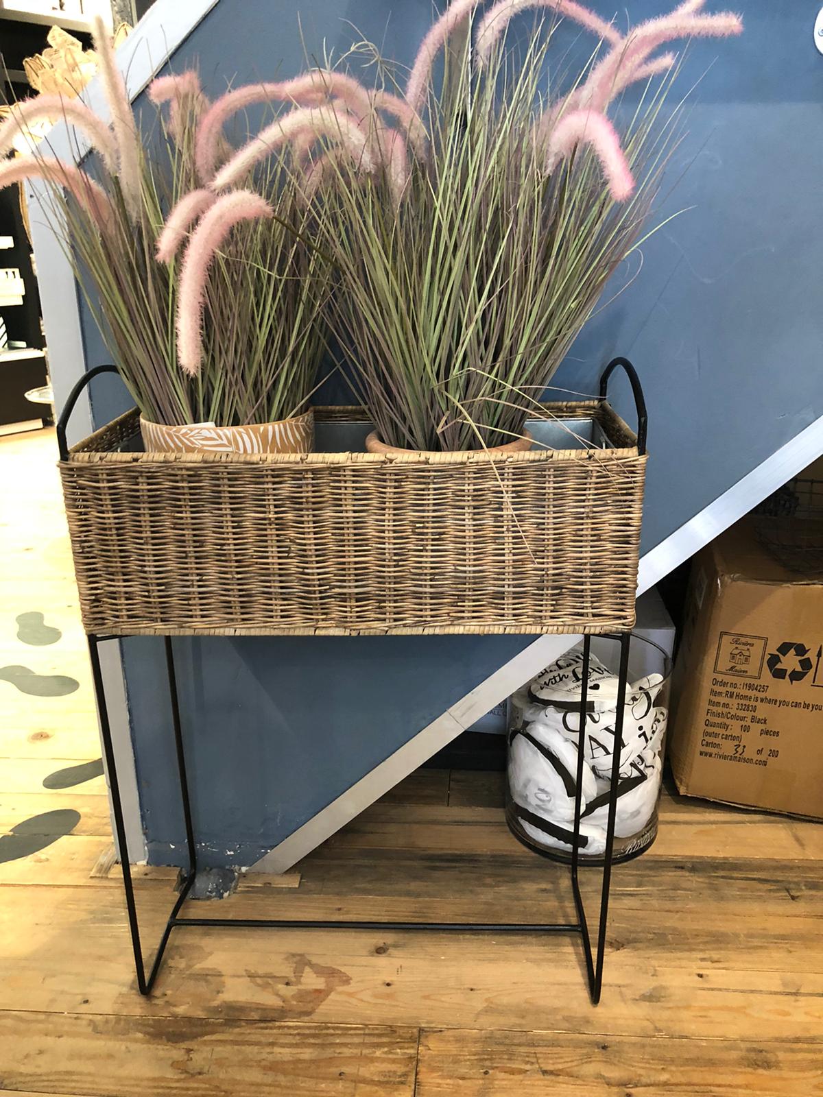 overdrijven Schaken Koloniaal Rustic Rattan Planter High ~ Sfeerrr