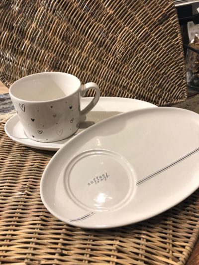 Bastion oval plate Coffee crush bl.25.5x14.5