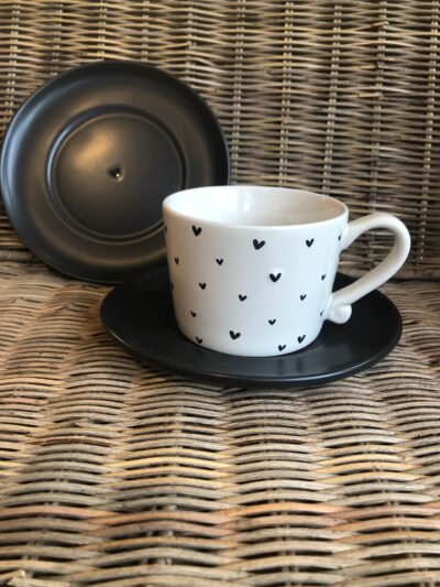 Bastion Plate cup 15cm matt black