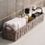 Rustic Rattan Rectangular Basket