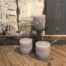 Pillar Candle Rustic flax 7x10