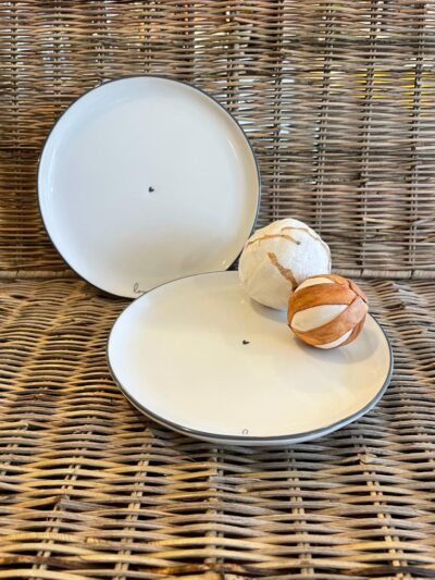Bastion Cake plate ehit/little love 16cm