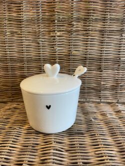 Bastion sugar bowl heart&spoon 7x8,5x7
