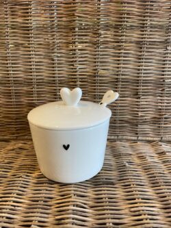 Bastion sugar bowl heart&spoon 7x8,5x7