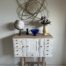 H.P. Wandkast oud wit/blank 1d/div la -21-